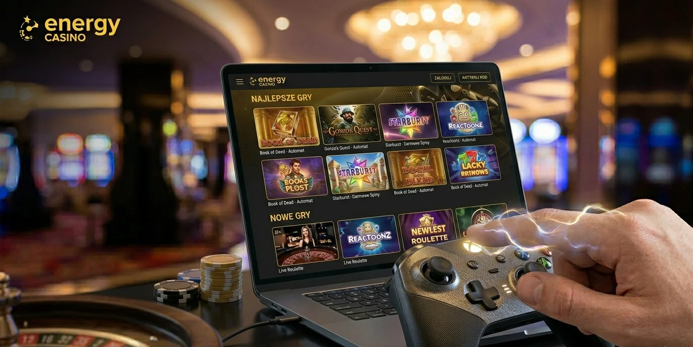 Biblioteka slotów Energy Casino z popularnymi automatami