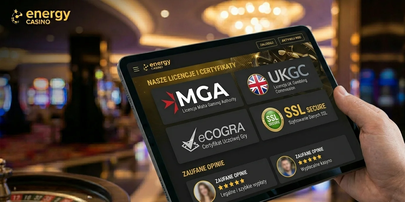 Licencje Energy Casino MGA i UKGC oraz certyfikacje