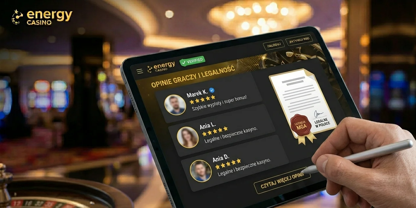 Opinie graczy i kwestia legalności Energy Casino w Polsce
